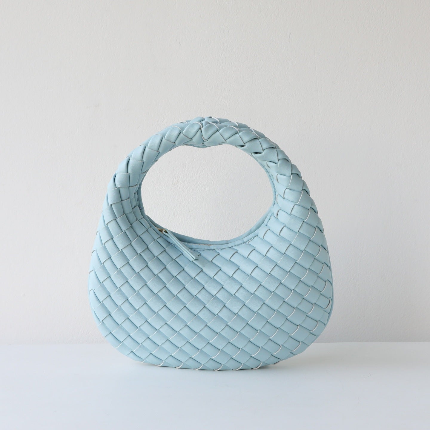 Handwoven Hobo Dumpling Bag for Women Genuine Leather Shoulder Underarm Handbag, Versatile Spring Summer Purse with Artisan Texture