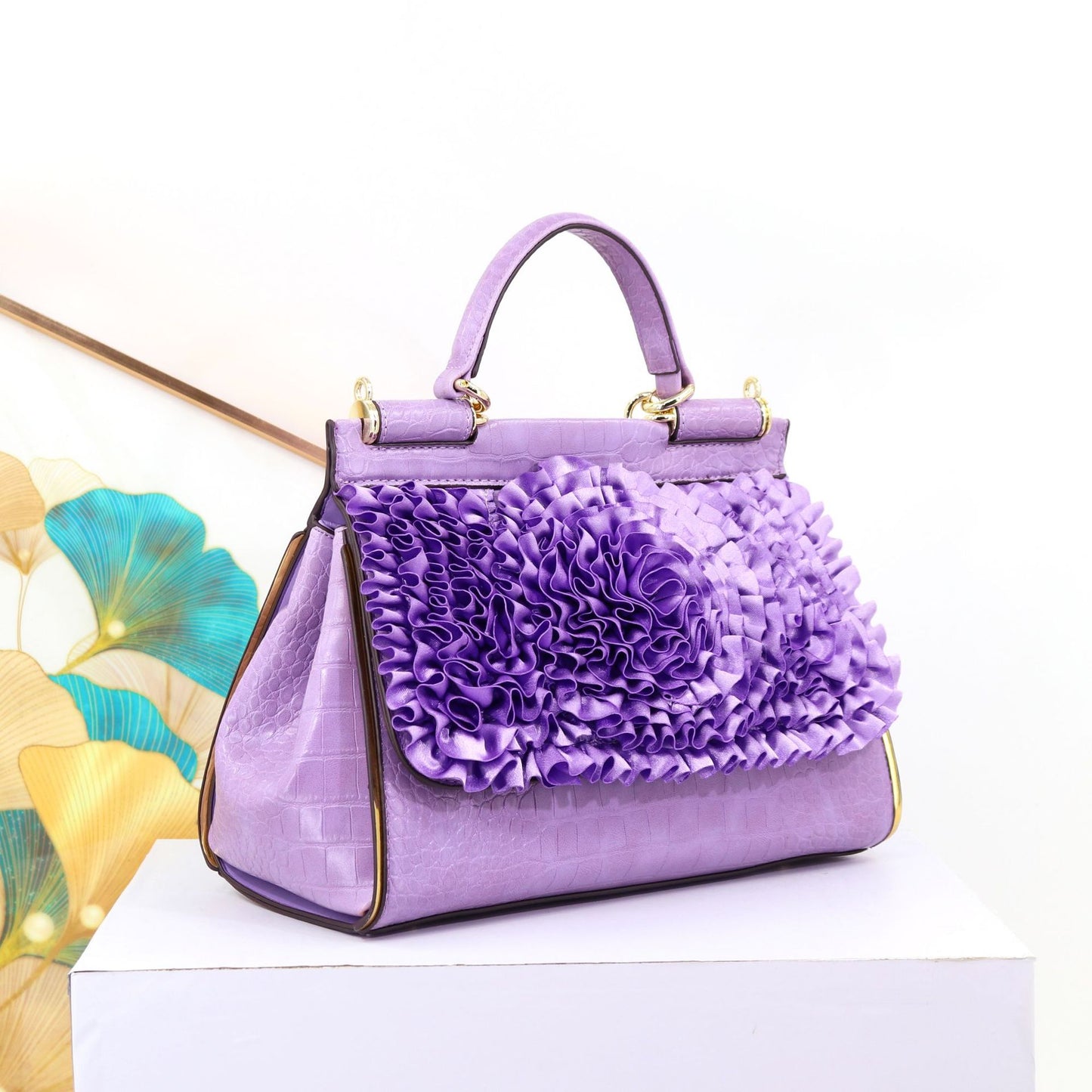 fashion designer handbag for women flower ladies bag