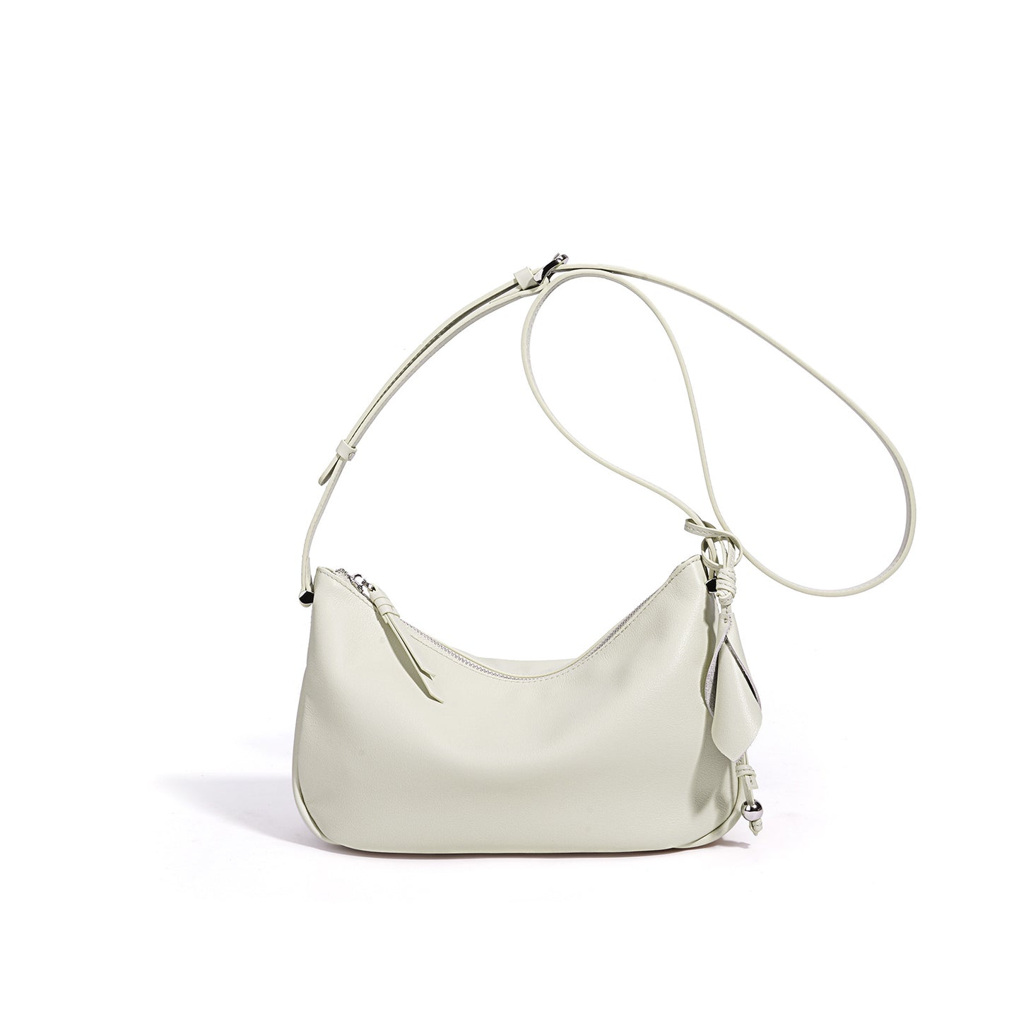Soft Leather Light Luxury Slouchy Underarm Bag, Minimalist Commute Shoulder Crossbody Purse, Niche Design Versatile Handbag for Women