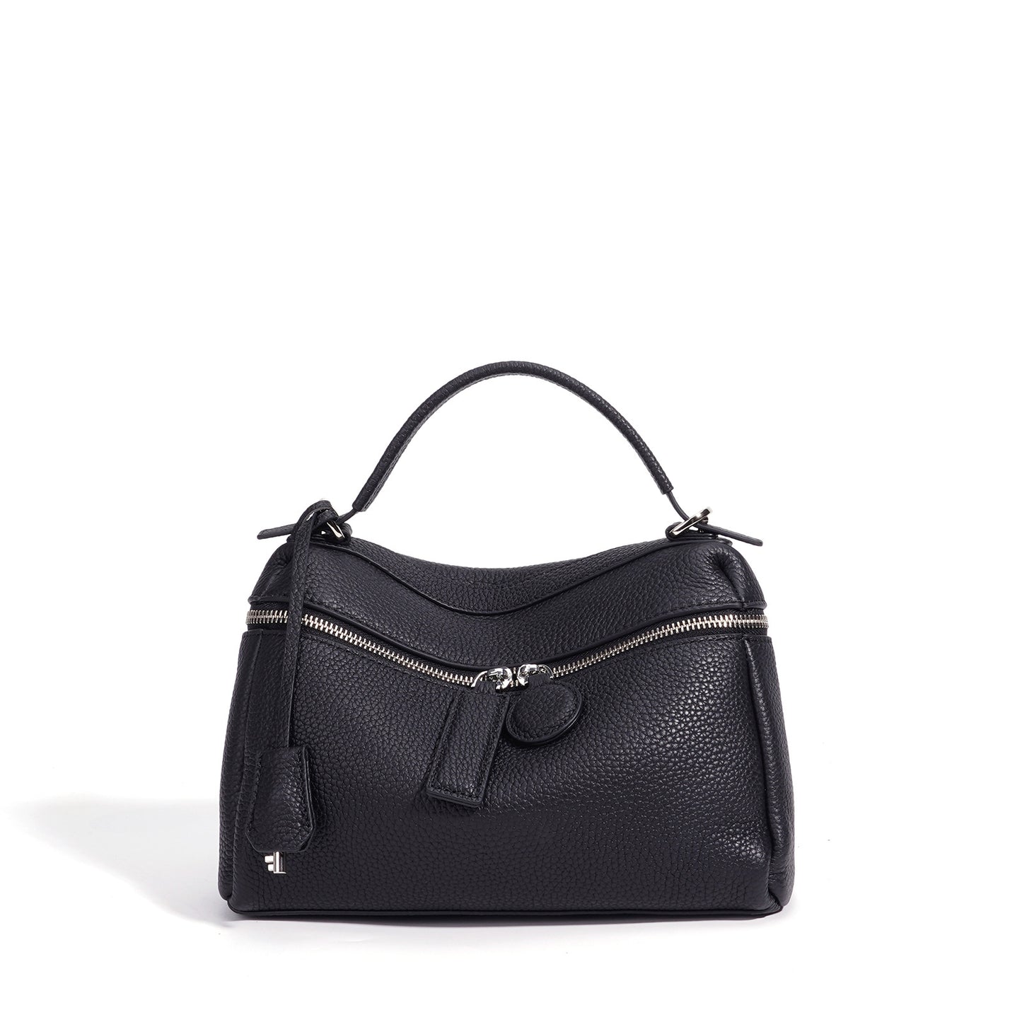 New Candy Color Pebbled Leather Bag, Niche Korean Design Shoulder Crossbody Top Handle Purse, Casual Handbag for Women