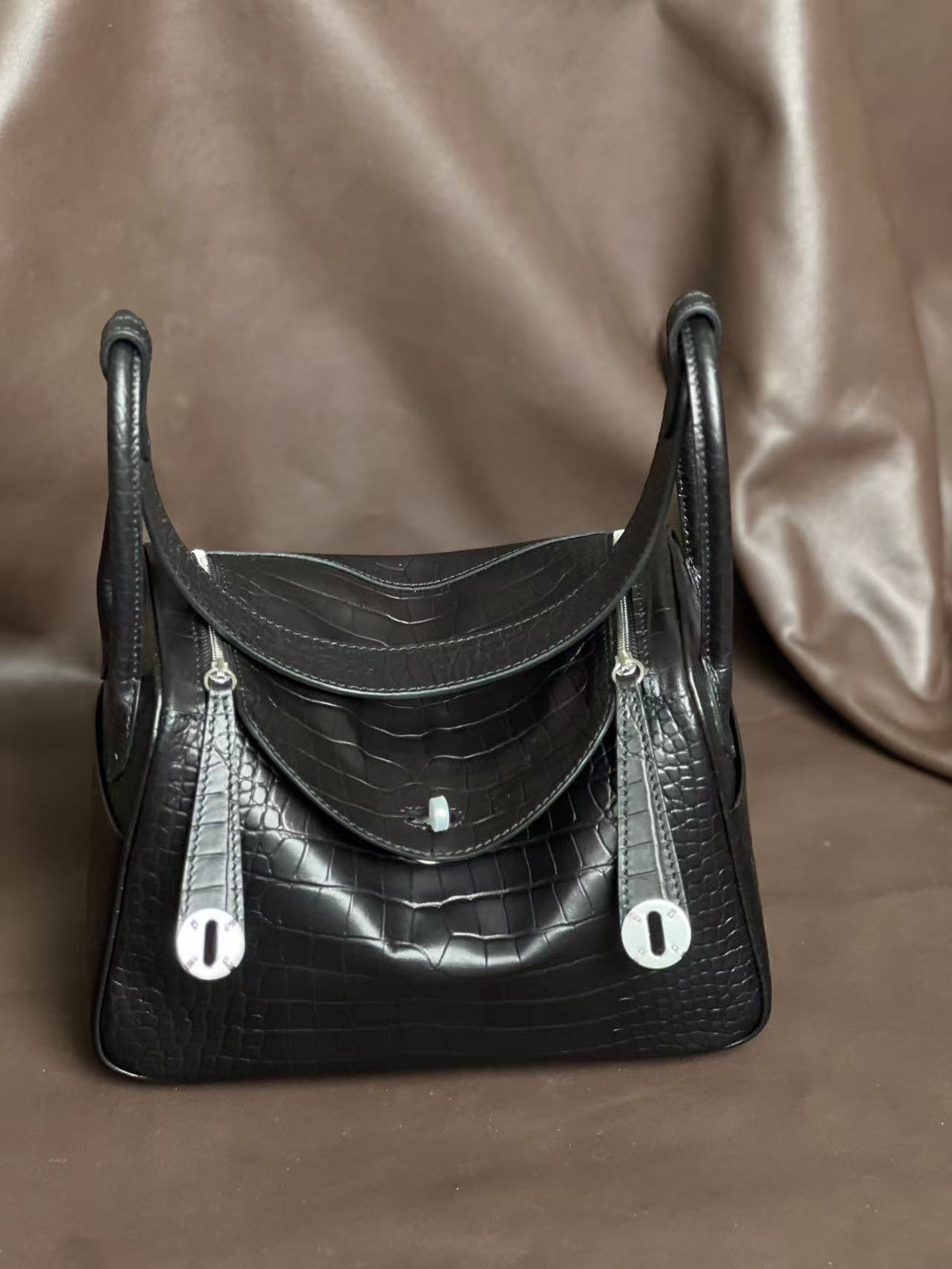 High-End Light Luxury Doctor Bag, Cowhide Handheld & Shoulder Bag