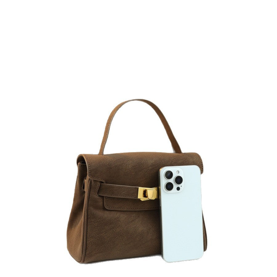 New Arrival Matte Academic Style Birkin-Inspired Tote Bag for Women, Premium Unique Design Top-Handle Crossbody Shoulder Handbag with Sophisticated Feel, Versatile Everyday Purse