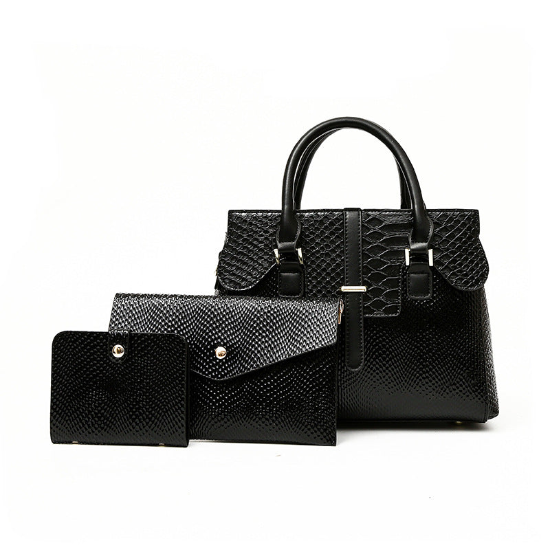 New Spring Arrival Croc-Effect Handbag for Women, A Large Capacity Versatile Vintage Trendy Bag with Fashionable Design, Perfect Everyday Purse