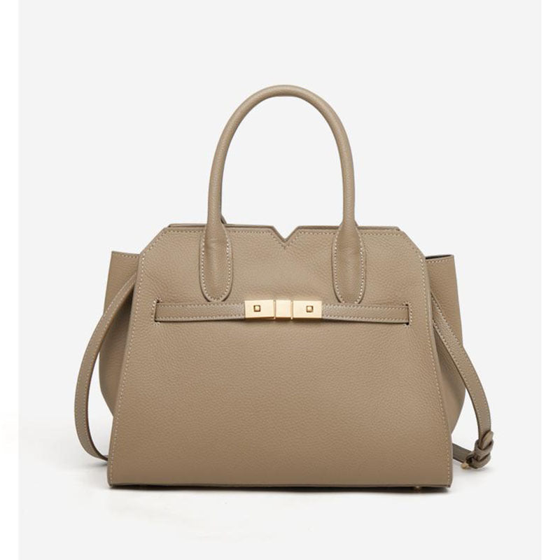 Elegant Top-Layer Cowhide Birkin-Inspired Tote Bag for Women, Premium Genuine Leather Shoulder Crossbody Handbag with Sophisticated Feel, Versatile Everyday Purse