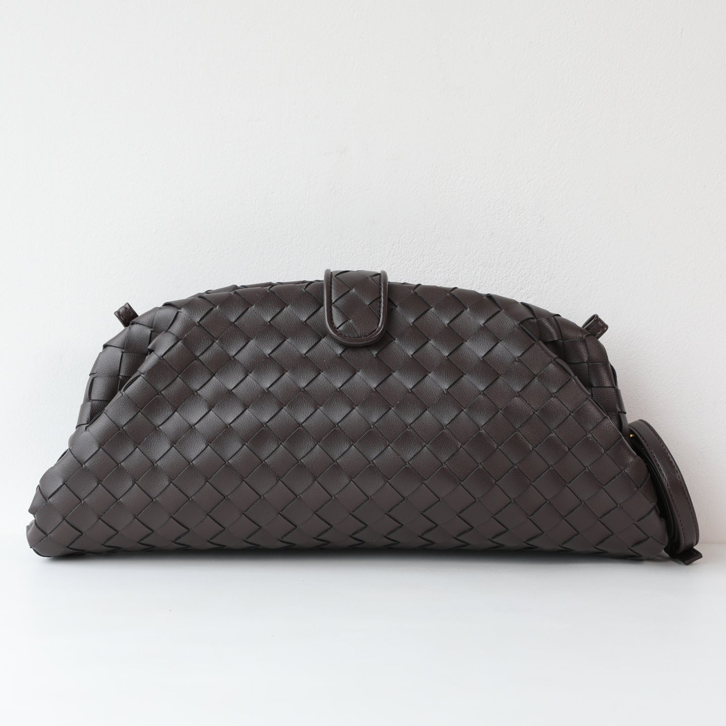 Woven Cloud Clasp Bag for Women Genuine Leather Large Capacity Shoulder Crossbody Handbag, Versatile Niche Purse with Soft Textured Design