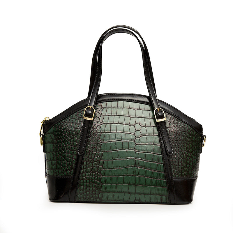 New Arrival Croc-Effect Shoulder Bag for Women, A Large Capacity Casual Handbag with Fashionable Versatile Design, Perfect Everyday Purse