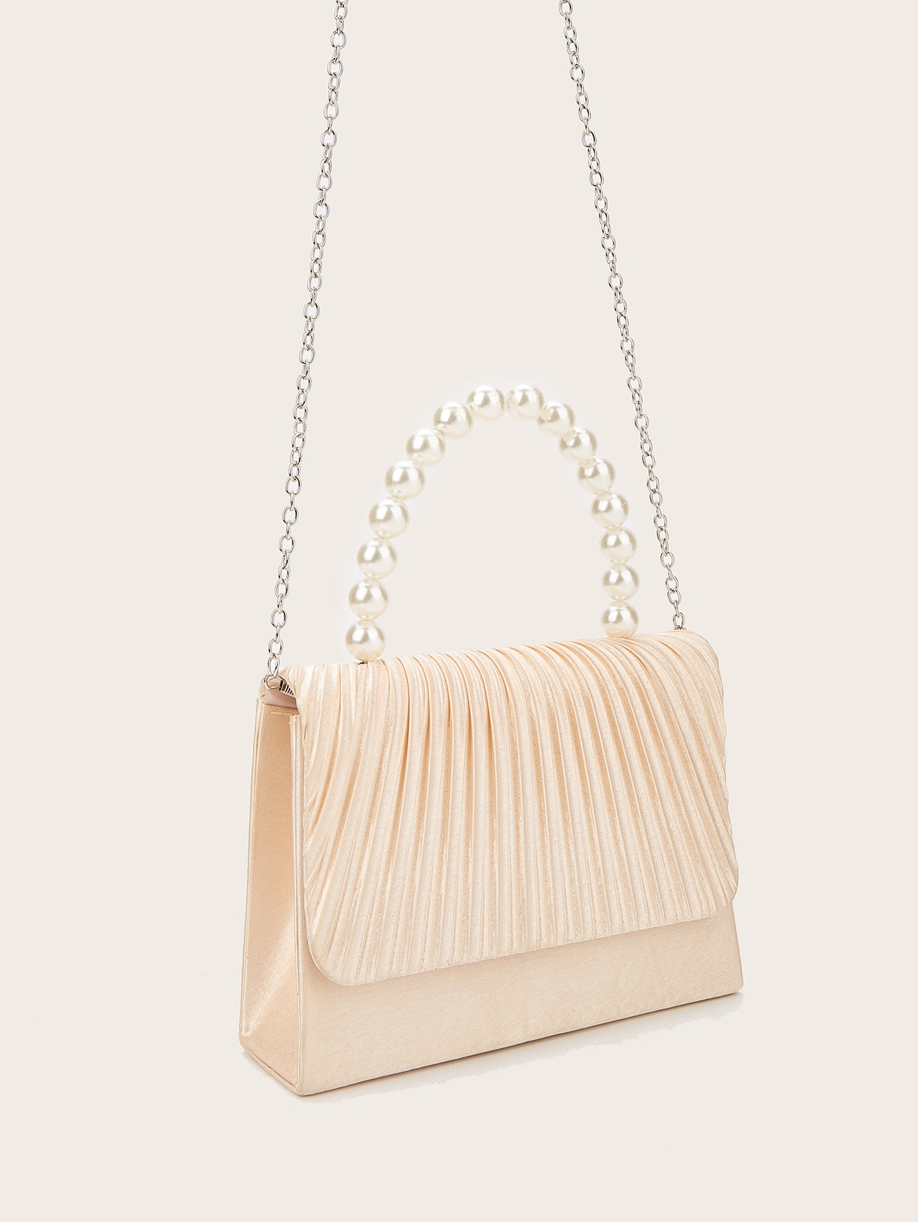 Pleated Evening Clutch for Women, New Wedding Banquet Birthday Party Purse, Elegant Formal Gown Handbag for Ladies