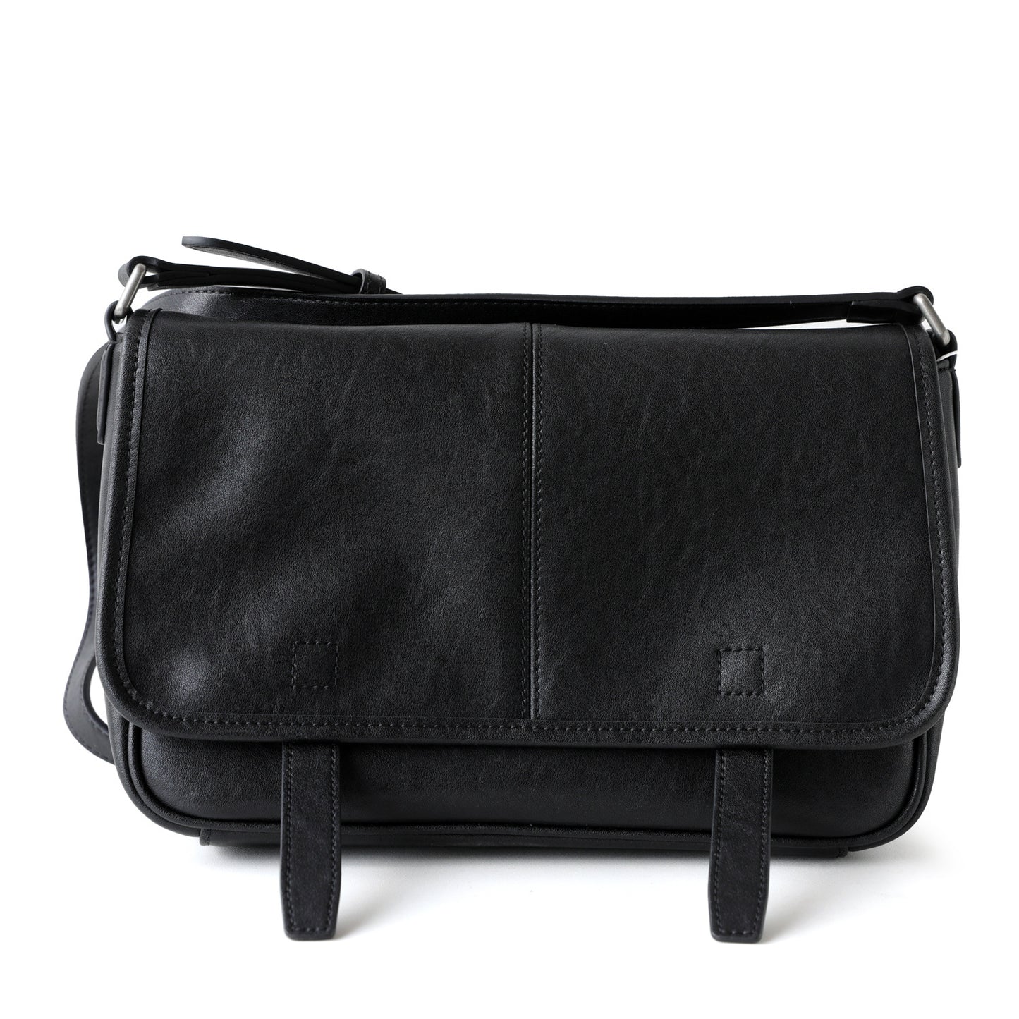 Vegetable-Tanned Leather Messenger Bag for Men and Women Vintage Casual Commuter Shoulder Crossbody Handbag, Versatile Genuine Leather Purse