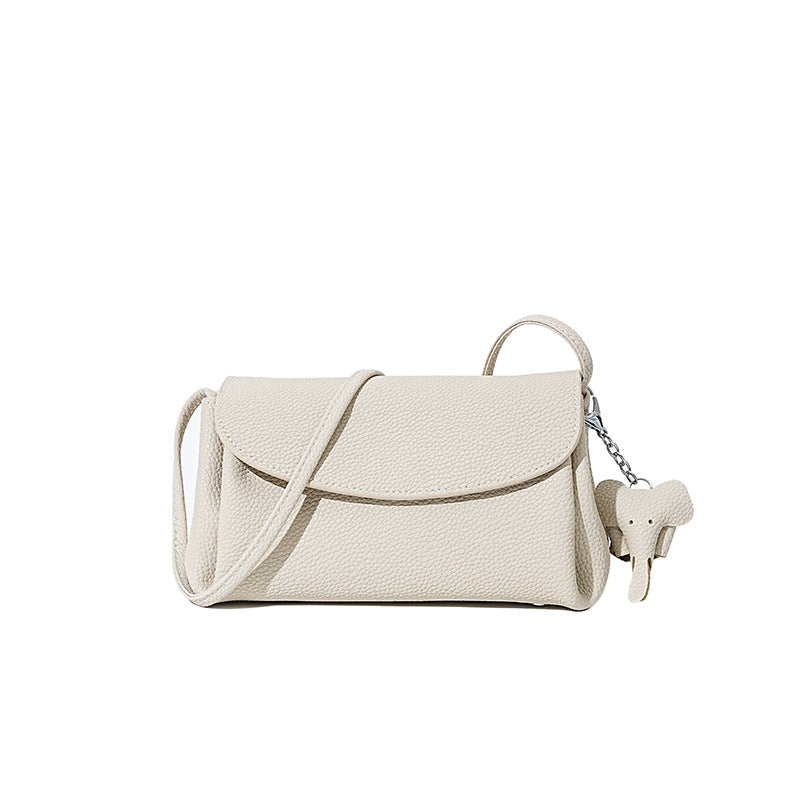 Minimalist Small Square Leather Bag, Phone Crossbody Shoulder Purse, Premium Versatile Fashion Handbag for Women