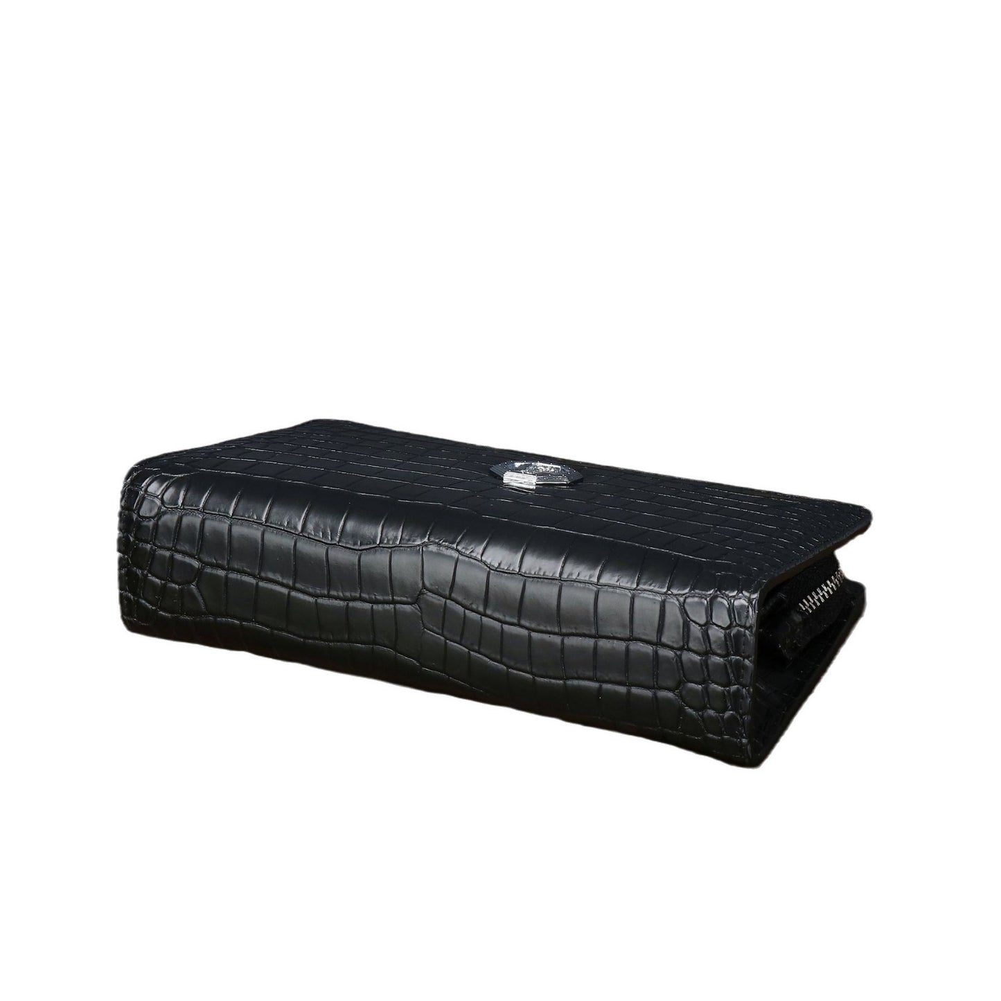 New Arrival Croc-Effect Large Clutch Wallet for Men, A High-End Multi-Functional Business Handheld Bag with Spacious Capacity & Sophisticated Design