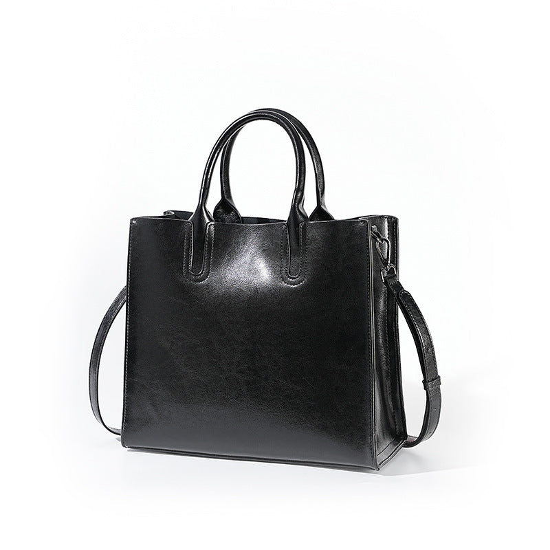 Large Capacity Genuine Leather Tote, Commute Laptop Business Bag, Professional Briefcase for Women