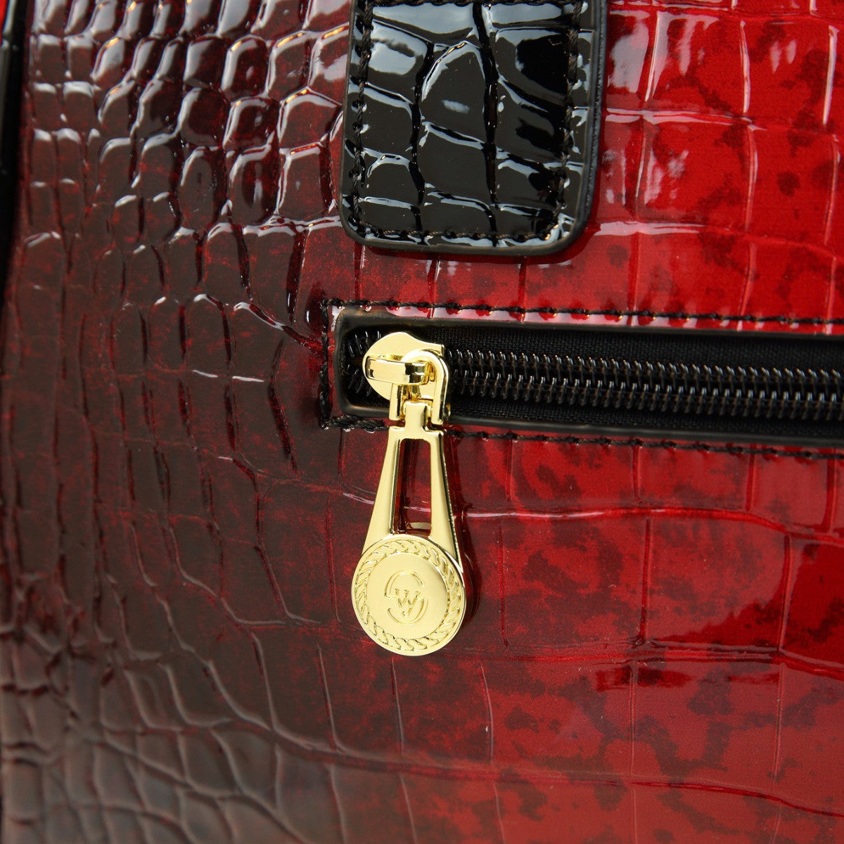 New Arrival Gradient Two-Tone Croc-Effect Pillow Bag for Women, A Large Capacity Top-Handle Shoulder Crossbody Handbag with Trendy Design, Perfect for Travel & Outings