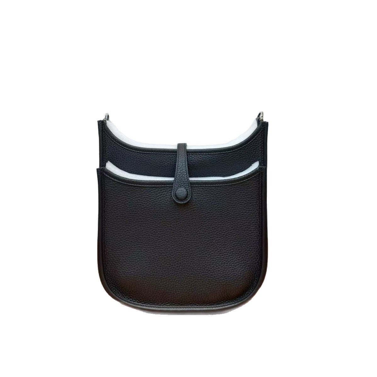 Women's Pebbled Leather Cross-Body Shoulder Bag, Hermès-Inspired Hollow-Out Design, Premium Cowhide Satchel for Daily Use, Factory Direct Bulk Supply
