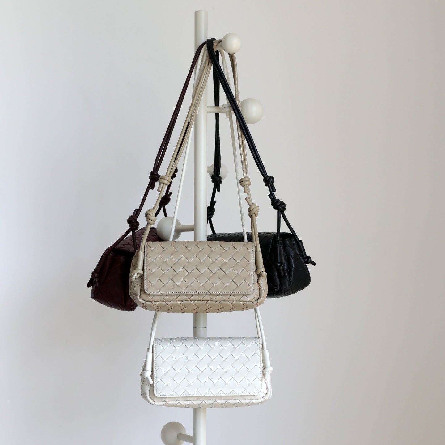 Sheepskin Handwoven Flap Mini Square Bag for Women Shoulder Crossbody Handbag, Premium Compartment Purse with Niche Artisan Design