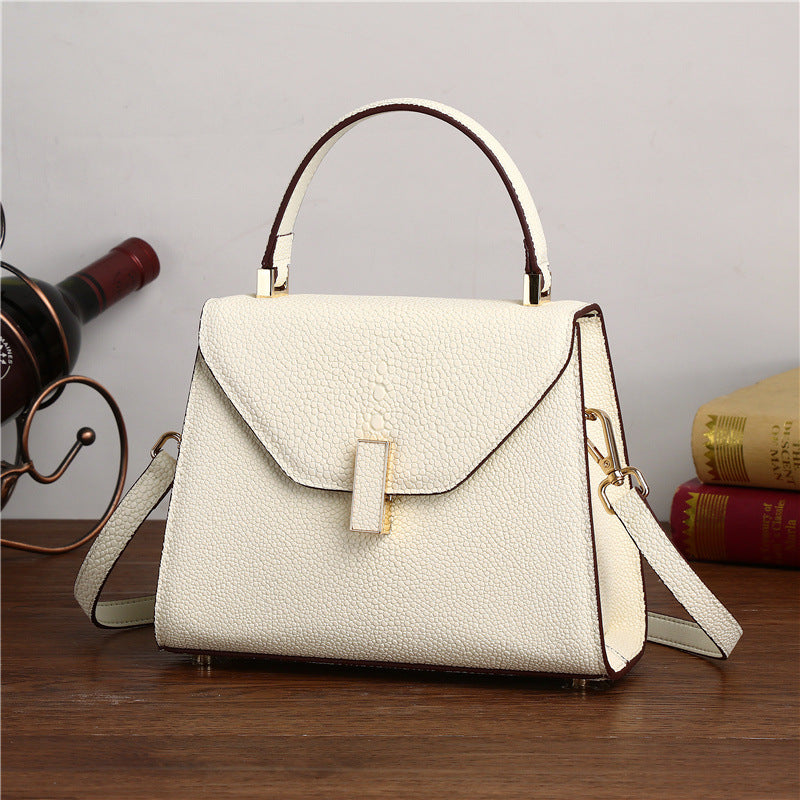 Genuine Leather Starry Pearl Fish Grain Tote Bag for Women Large Capacity Shoulder Crossbody Handbag, Premium Textured Purse with Elegant Design