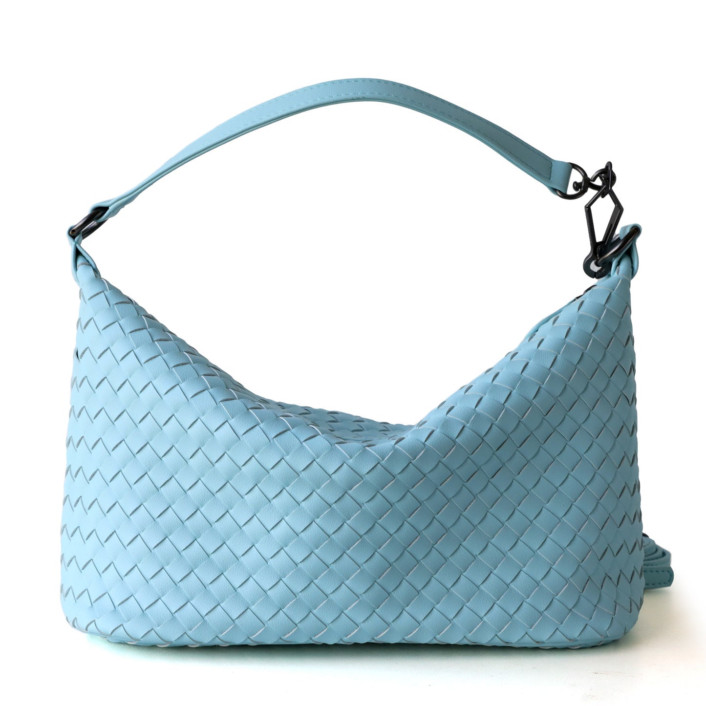 Cowhide Handwoven Dumpling Bag for Women Shoulder Crossbody Handbag, Niche Commuter Underarm Purse with Artisan Leather Texture