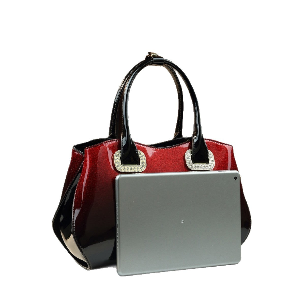 Patent Leather Shell Bag for Women Casual Shoulder Crossbody Handbag, Glossy Versatile Purse with Summer Fall Style