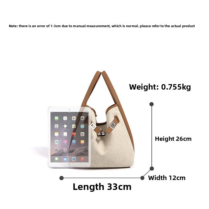 New Premium Niche Basket Bucket Tote Bag, Crossbody Shoulder Purse, Genuine Leather Commute Handbag for Women