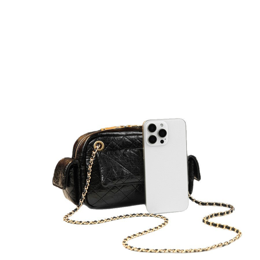 Korean Quilted Multi-Pocket Chain Bag for Women Chanel-Style Shoulder Crossbody Handbag, Versatile Trendy Purse with Classic Design