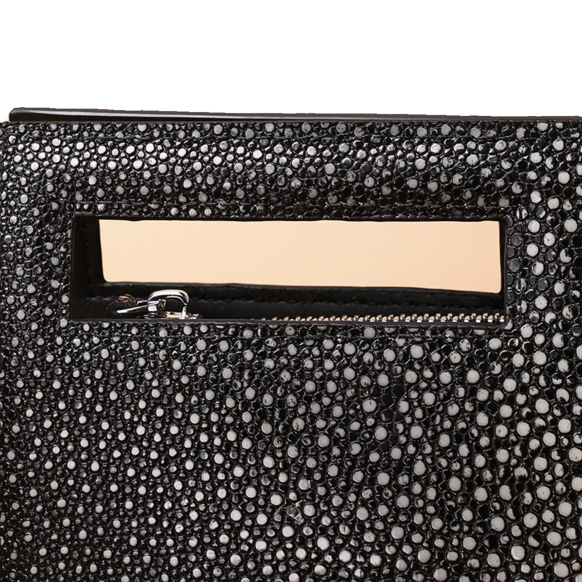 Genuine Leather Pearl Fish Grain Men's Crossbody Bag Large Capacity Multi-Functional Shoulder Handbag with Premium Starry Texture