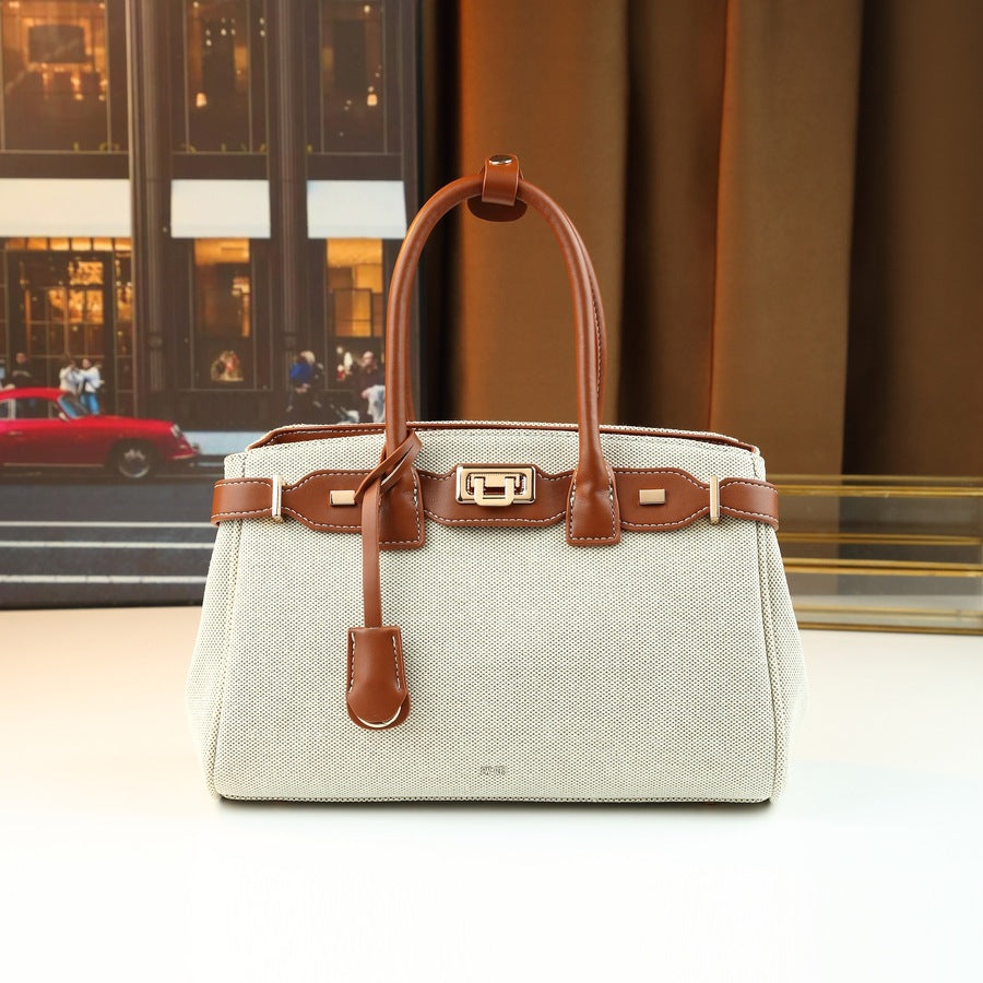 Chic Soft Leather Birkin-Inspired Tote Bag for Women, Premium Multi-Color Handbag with Versatile Commuter Design, Perfect for Work & Everyday