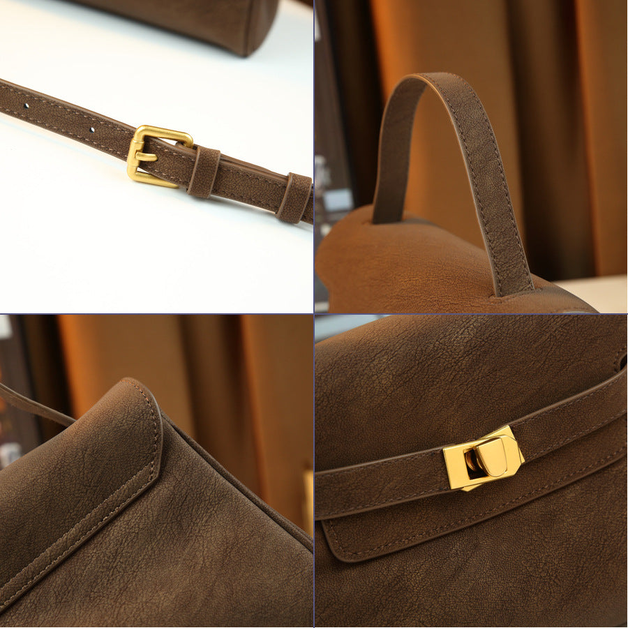 New Arrival Matte Academic Style Birkin-Inspired Tote Bag for Women, Premium Unique Design Top-Handle Crossbody Shoulder Handbag with Sophisticated Feel, Versatile Everyday Purse