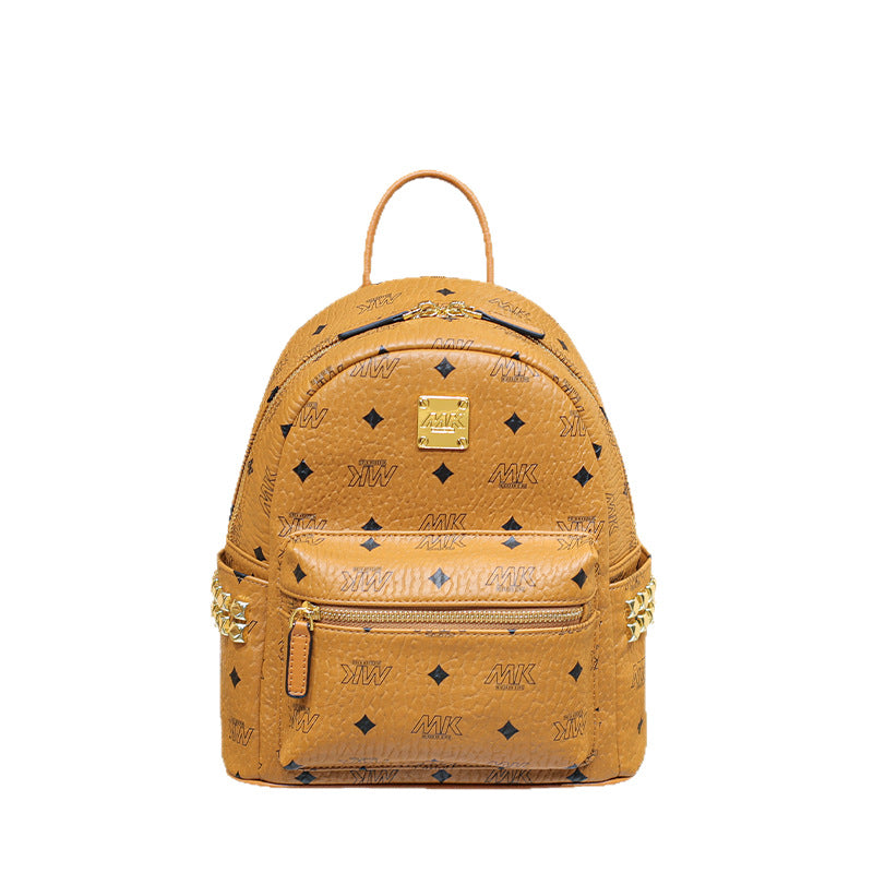 Genuine Leather Backpack for Women, New Fall Winter Trendy Large Capacity Commute Travel Daypack, Premium Fashionable Bag for Ladies