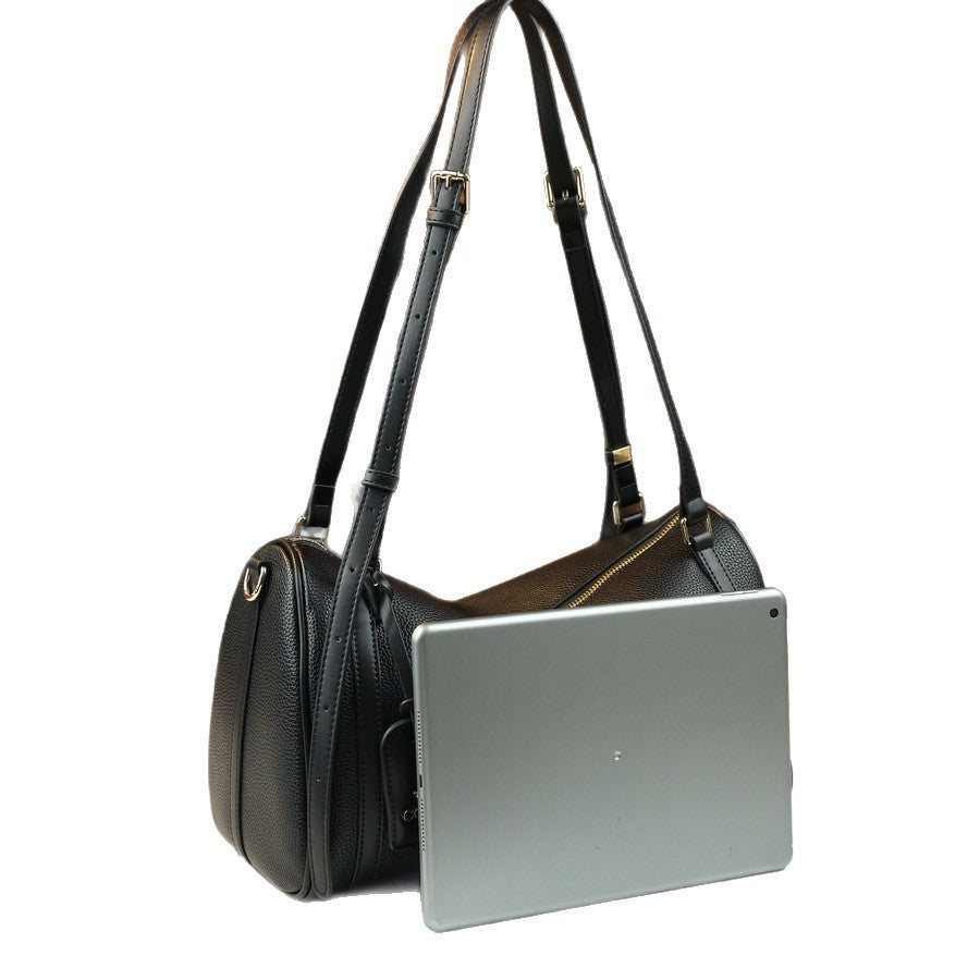 Boston Pillow Bag for Women Shoulder Crossbody Handbag, Premium Textured Purse with Classic Timeless Silhouette