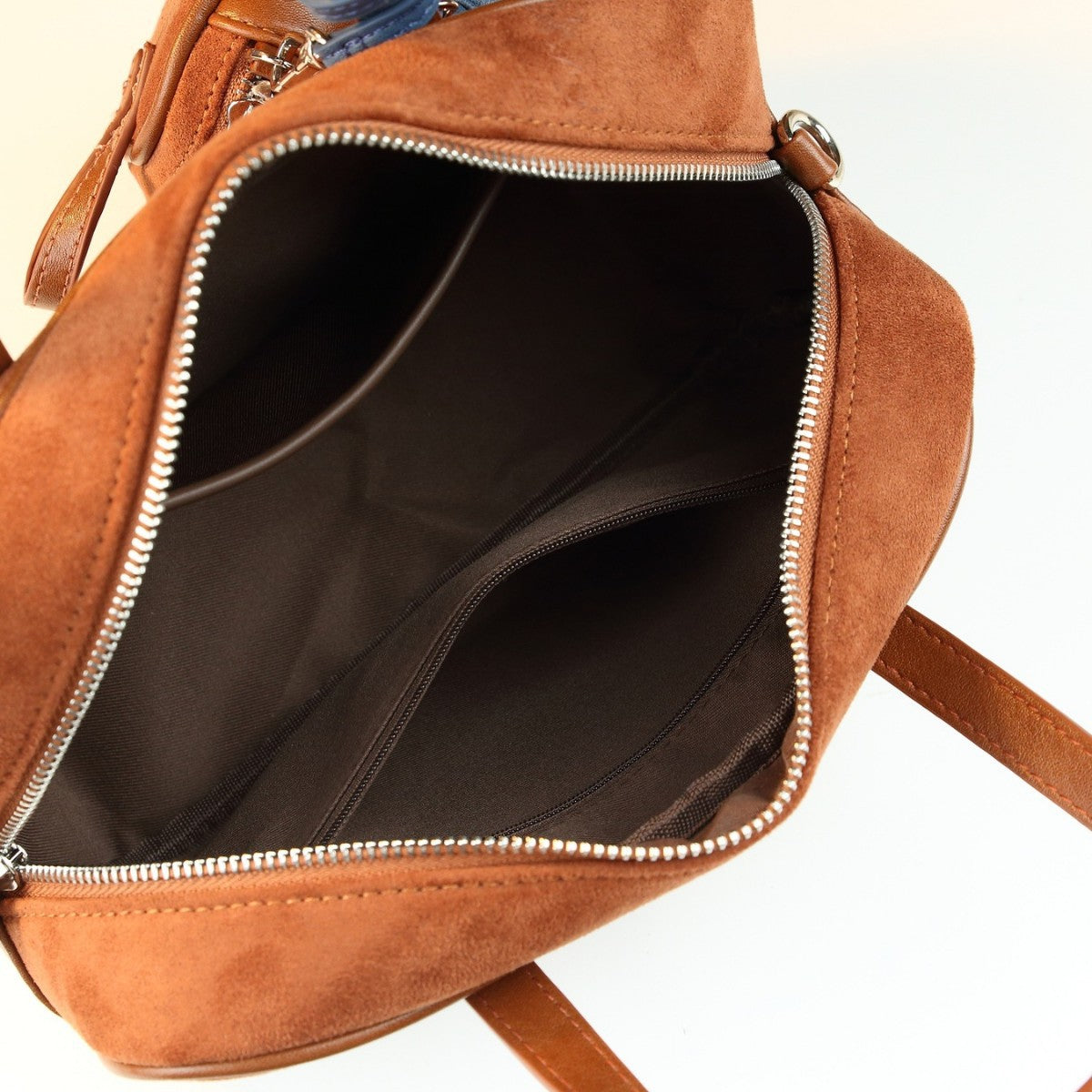 Suede Boston Tote Bag Set for Women Shoulder Crossbody Handbag with Detachable Sub-Bag, Niche Versatile Purse with Soft Texture