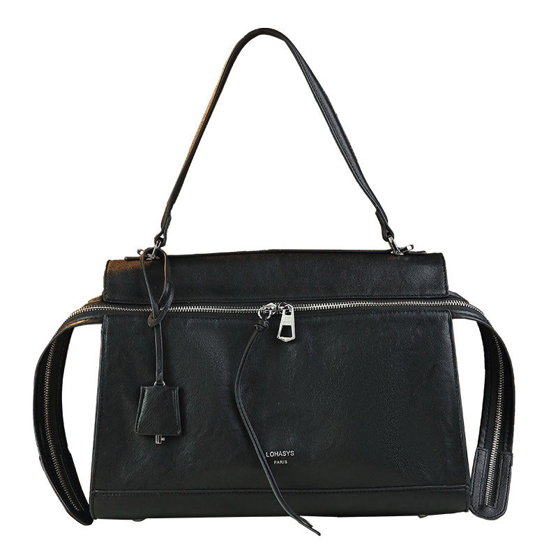 Large Capacity Tote Bag for Women Fall Winter Shoulder Crossbody Handbag, Premium Commuter Purse with Trendy Versatile Style