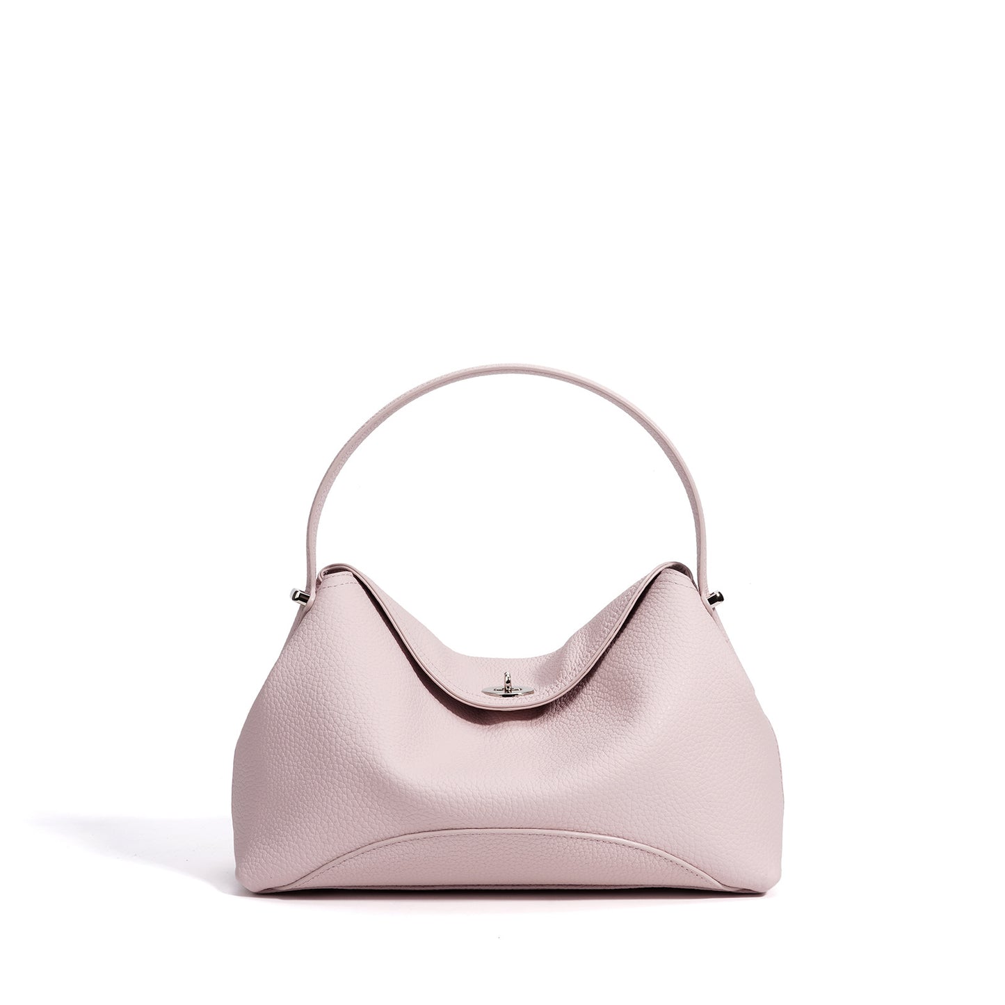 New Light Luxury Dumpling Bag in Genuine Leather, Fashionable Commute Shoulder Crossbody Top Handle Purse, Premium Handbag for Women
