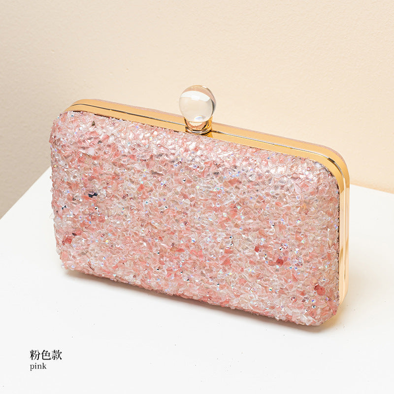 Dazzling Rhinestone Embellished Evening Bag for Women, A Vintage European & American Style Banquet Purse Perfect for Cheongsam Formal Dresses & Special Occasions