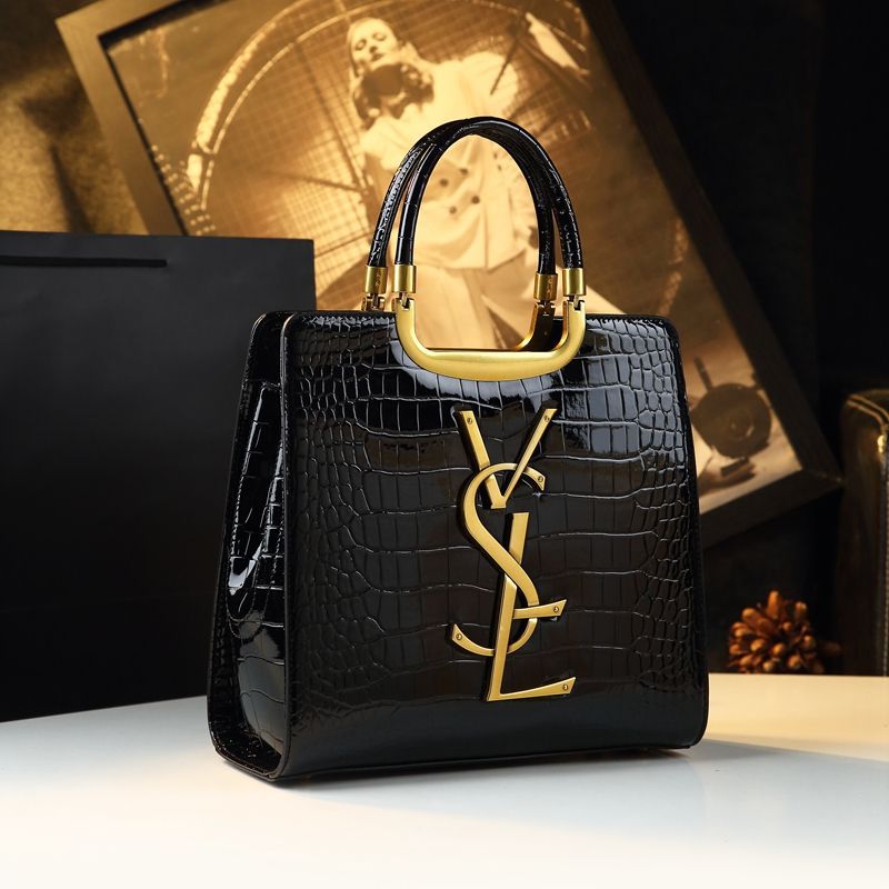 New Arrival Croc-Effect Textured Genuine Leather Tote Bag for Women, An Elegant Shoulder Crossbody Top-Handle Handbag with Premium Design