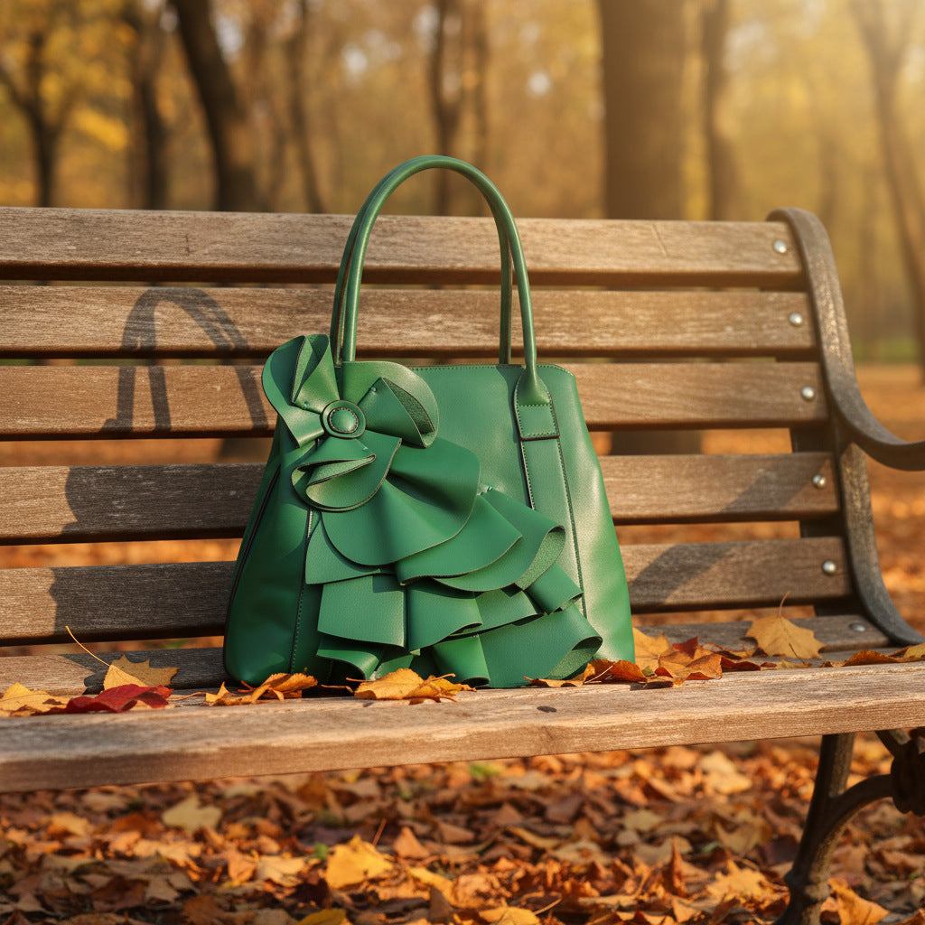 fashion flower handbag women luxury ladies tote bag