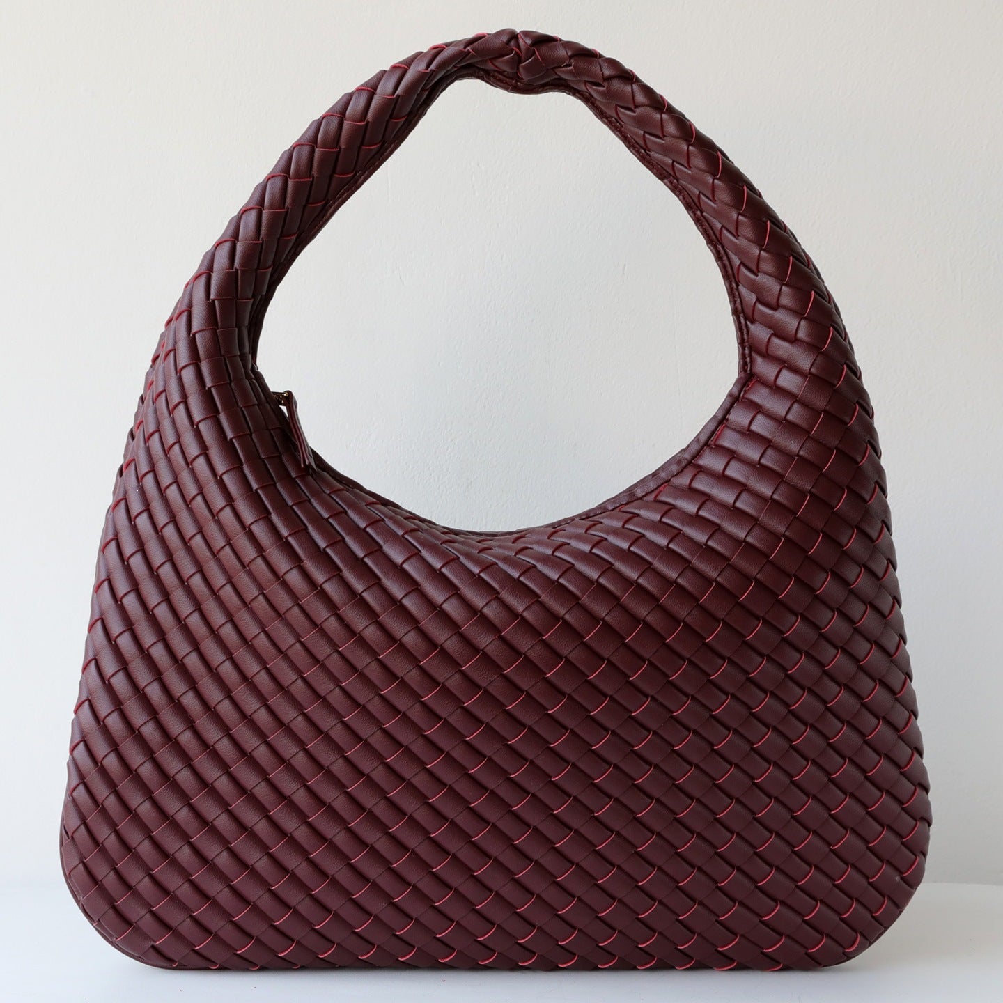 Handwoven Hobo Dumpling Bag for Women Genuine Leather Shoulder Underarm Handbag, Versatile Spring Summer Purse with Artisan Texture