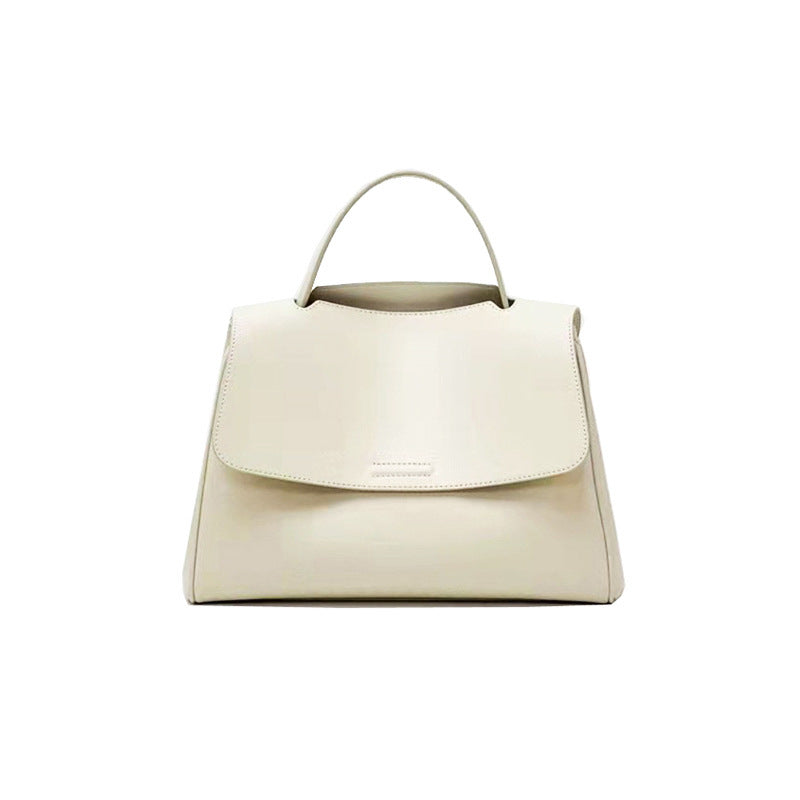 New Premium Cowhide Large Capacity Tote Bag, Versatile Shoulder Crossbody Top Handle Purse, Fashionable Handbag for Women