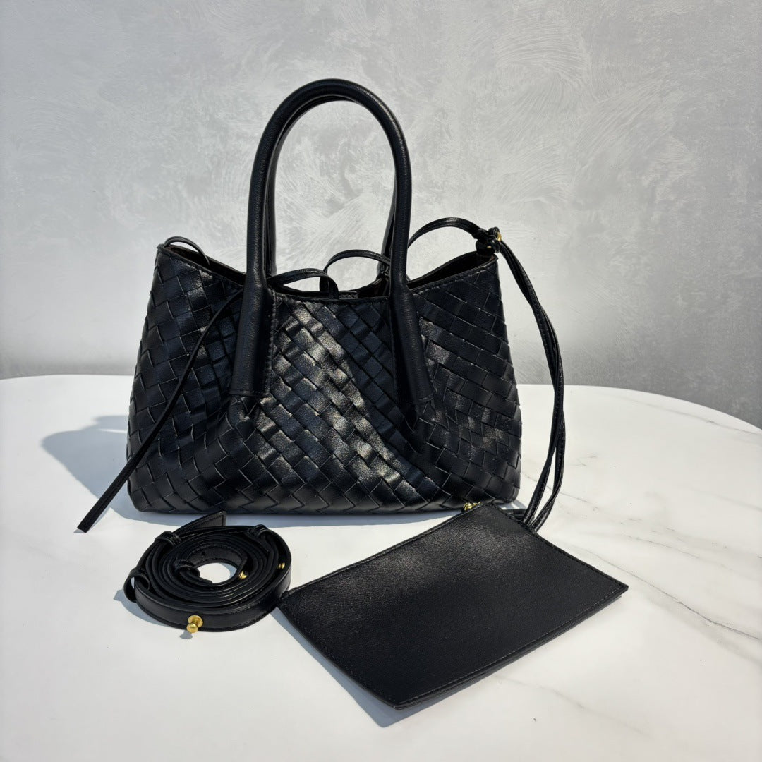 Genuine Leather Shoulder Crossbody Bag for Women, New Simple Fashionable Commute Purse, Versatile Everyday Work Bag for Ladies