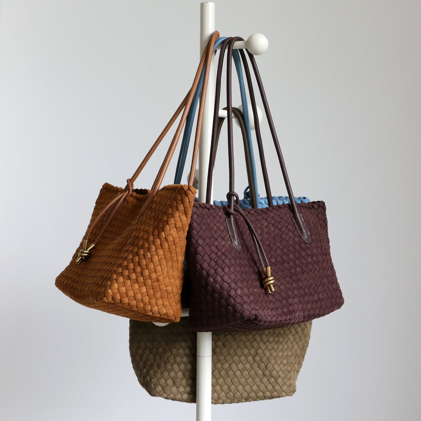 Velvet Woven Underarm Bag for Women Fall Winter Commuter Shoulder Handbag, Luxurious Textured Purse with Large Capacity Versatile Style