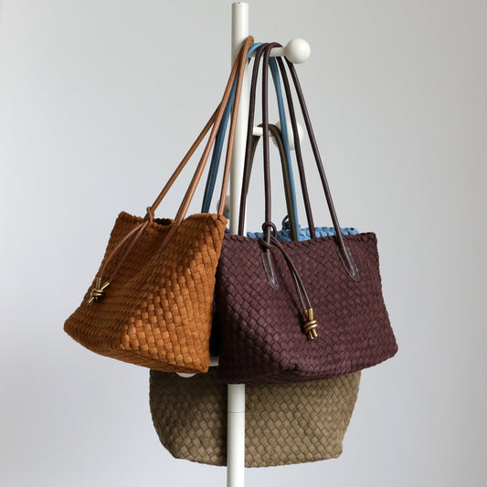 Velvet Woven Underarm Bag for Women Fall Winter Commuter Shoulder Handbag, Luxurious Textured Purse with Large Capacity Versatile Style