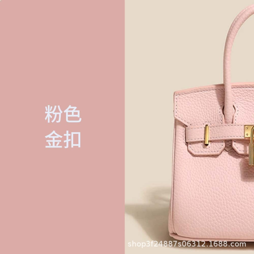 Premium Top-Layer Cowhide Leather with Pebbled Texture, Birkin-Inspired Tote Bag for Women, Spacious Large Capacity Top-Handle Shoulder Crossbody Handbag with Luxurious Feel