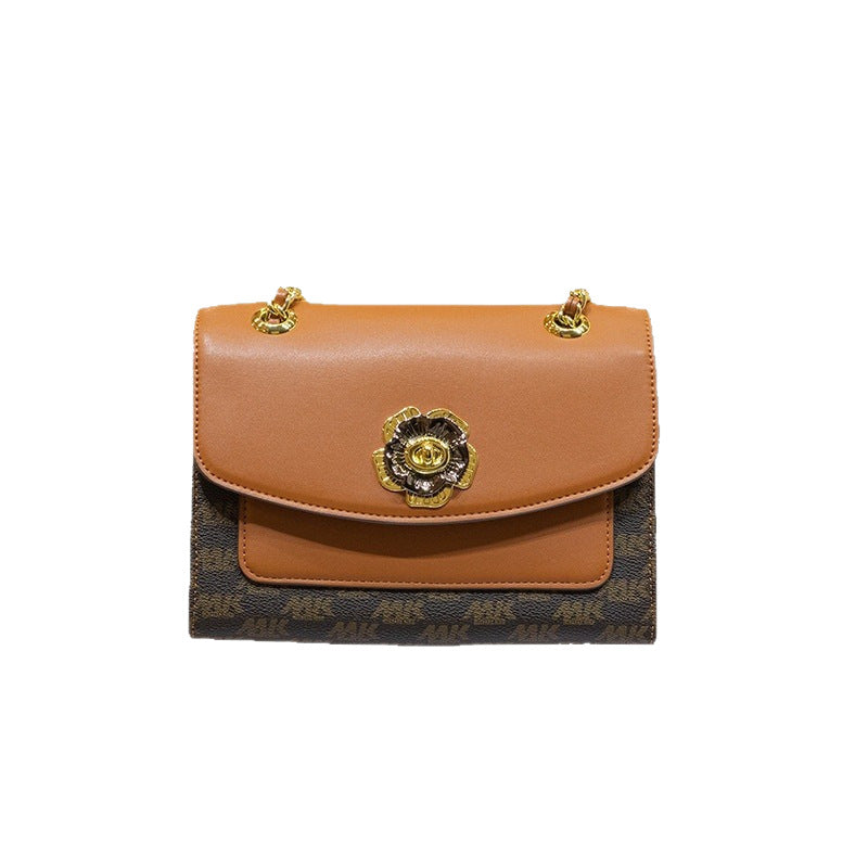 Genuine Leather Chain Crossbody Bag for Women, New Versatile Underarm Shoulder Purse, Trendy Everyday Handbag for Ladies