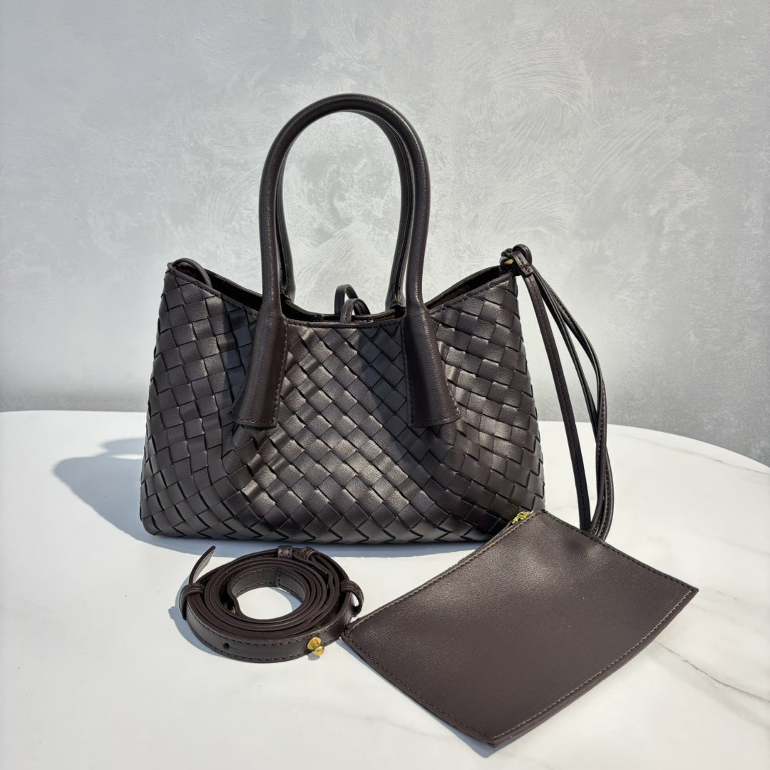 Genuine Leather Shoulder Crossbody Bag for Women, New Simple Fashionable Commute Purse, Versatile Everyday Work Bag for Ladies