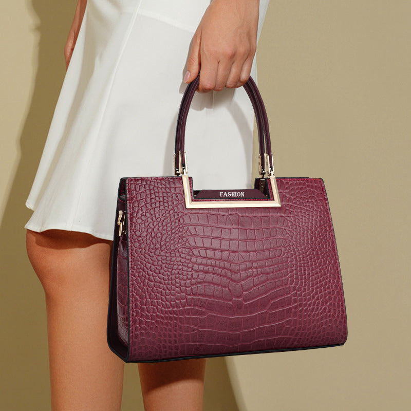 Genuine Leather Shoulder Crossbody Bag for Women, New Versatile Premium Wedding Handbag, Top Handle Mom Purse for Ladies