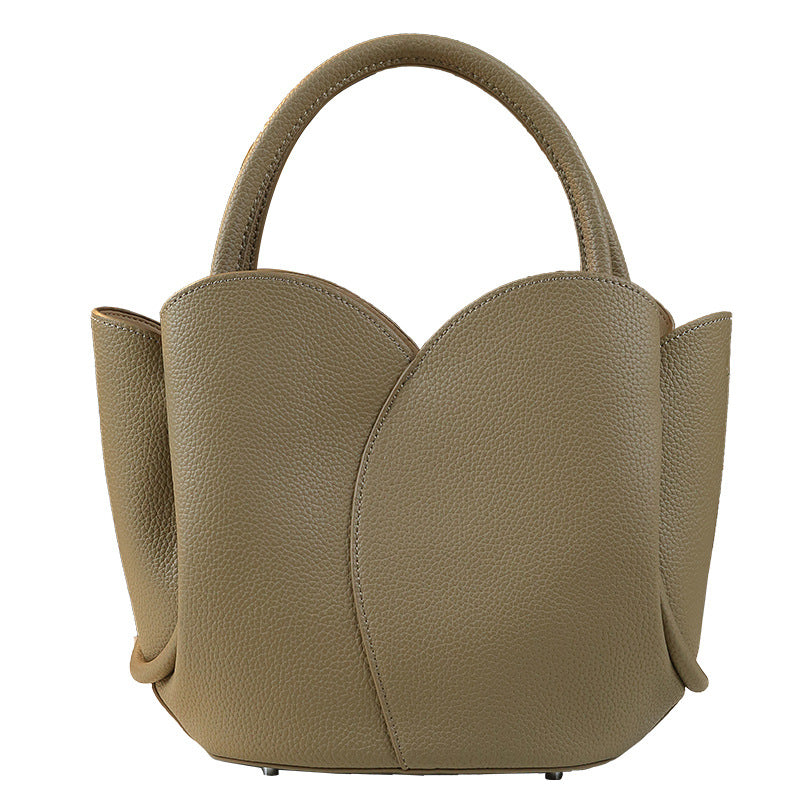 Tulip Sub-Bag Set for Women Solid Color Minimalist Top Handle Purse, Versatile Business Commuter Shoulder Crossbody Handbag with Elegant Design