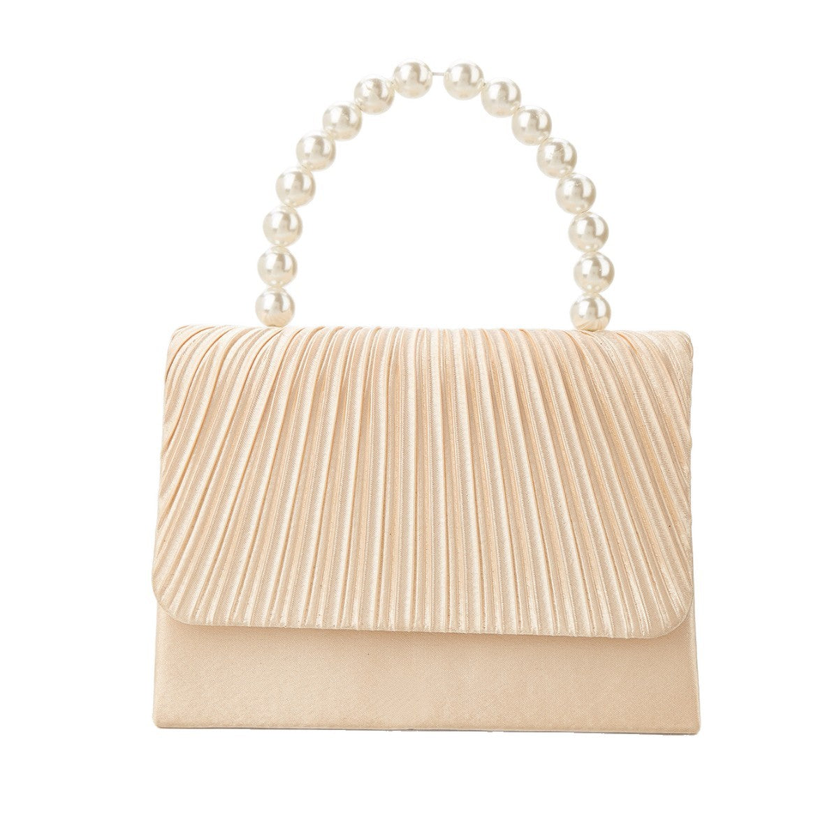 Pleated Evening Clutch for Women, New Wedding Banquet Birthday Party Purse, Elegant Formal Gown Handbag for Ladies