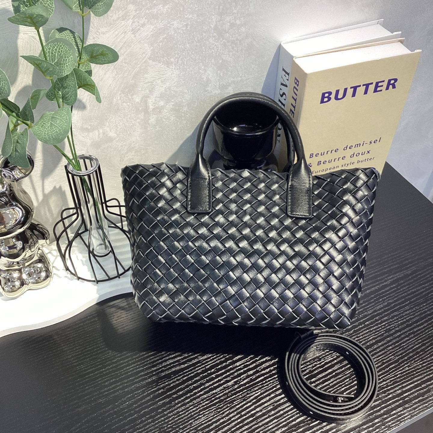 Genuine Top Layer Cowhide Woven Basket Tote Bag, Old Money Light Luxury Top Handle Handbag, Premium Shoulder Bag for Ladies