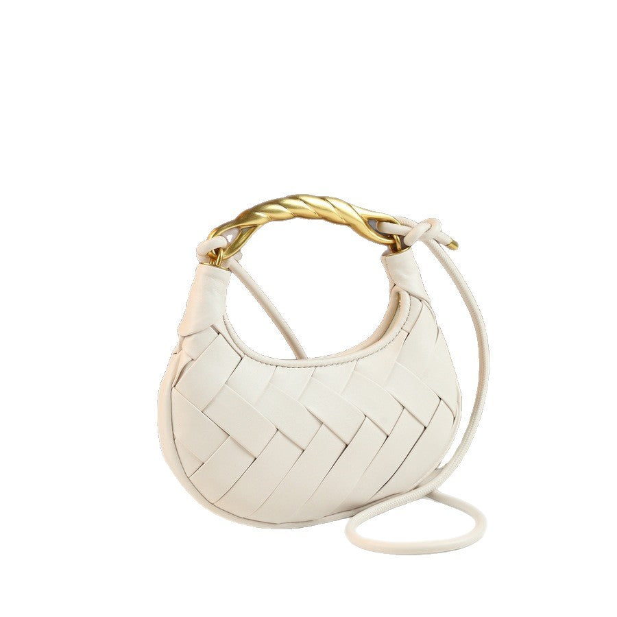 Quilted Woven Evening Bag for Women Summer Shoulder Crossbody Handbag, Trendy Personality Purse with Textured Design