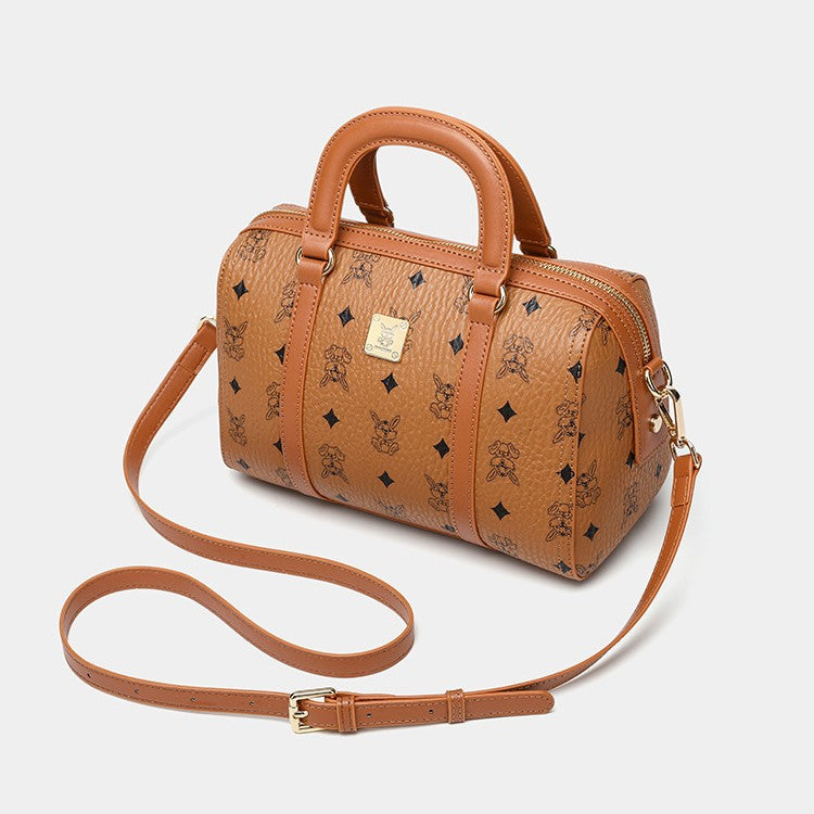 Genuine Leather Small Crossbody Bag for Women, New Fall Winter Vintage Minimalist Top Handle Purse, Versatile Work Handbag for Ladies