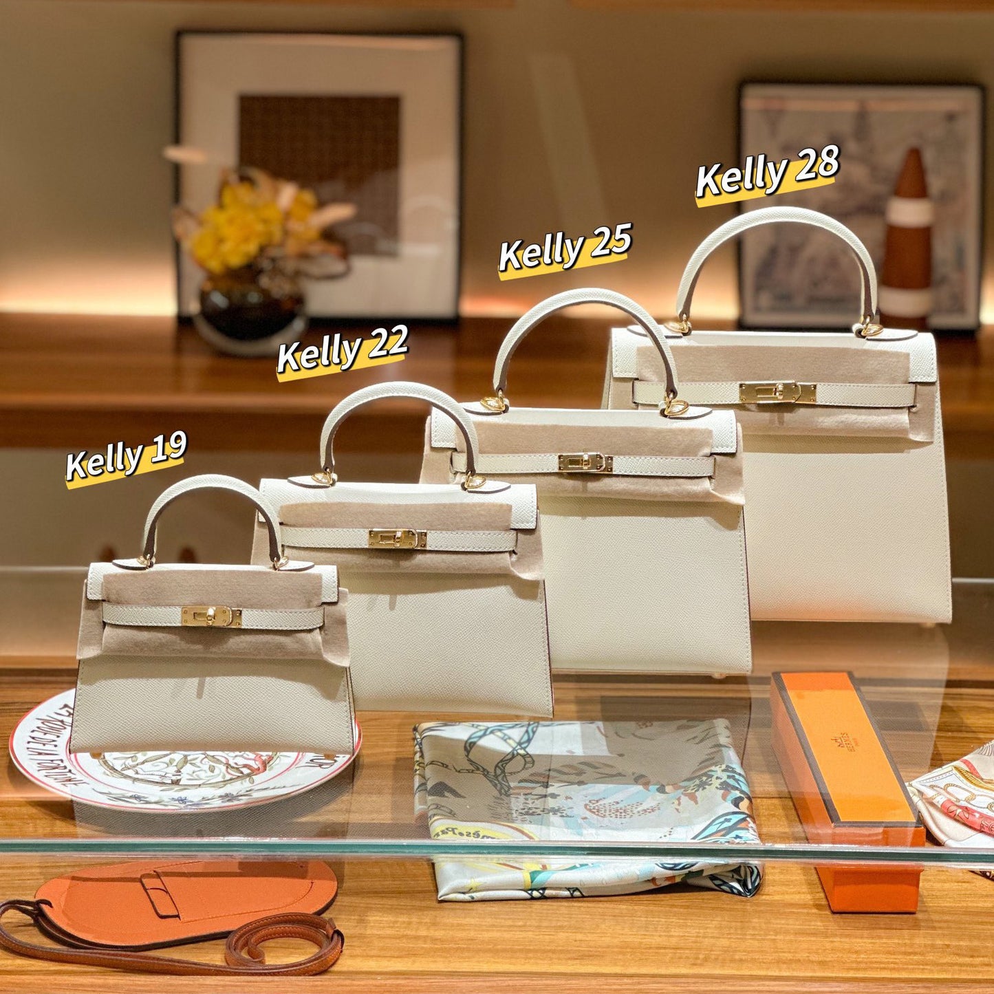 Genuine Leather Palm Pattern 2nd Gen Kelly-Style Handbag for Women, Gold & Silver Hardware Top Handle Shoulder Crossbody Purse, Fashionable Bag for Ladies
