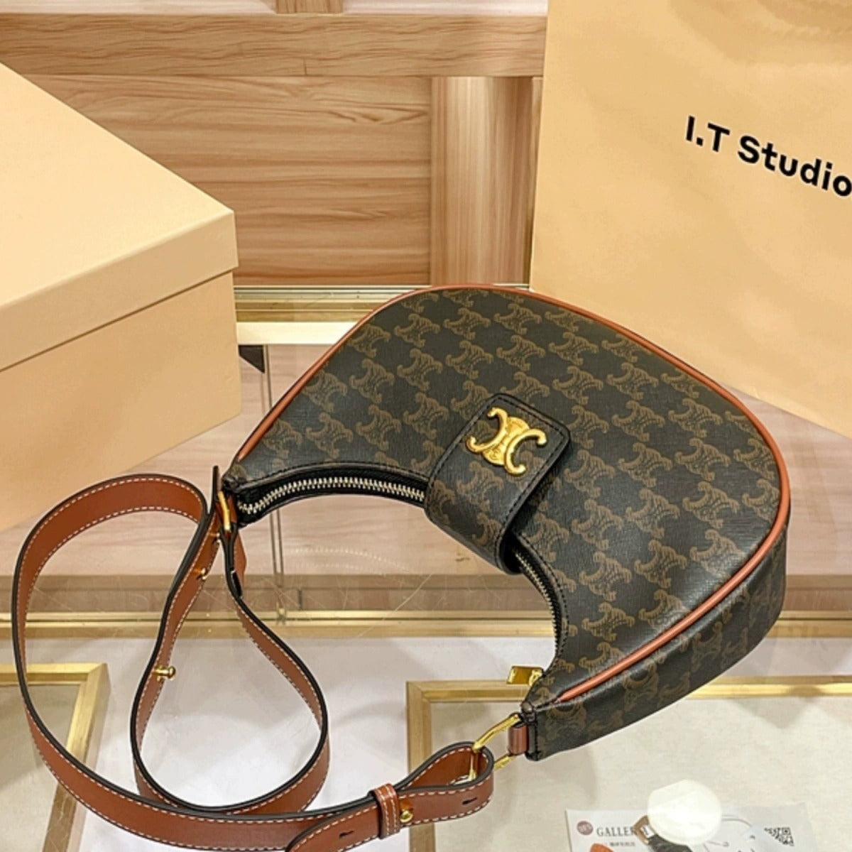 Genuine Leather Underarm Handbag for Women, New Fall Winter Trendy Small Top Handle Crossbody Purse, Versatile Casual Bag for Ladies